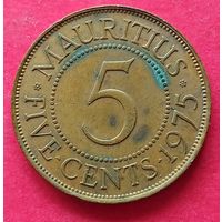 Маврикий 5 центов, 1956-1978