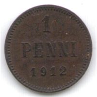 1 пенни 1912 год _состояние XF