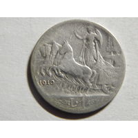 Италия 1 лира 1910г
