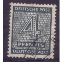 1 марка 1945 год Германия Советская оккупация Западная Саксония 127