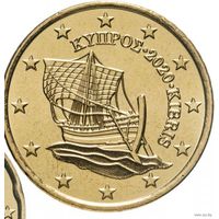 50 евроцентов 2020 Кипр UNC из ролла