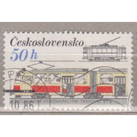 Железная дорога Поезда   Чехословакия 1986 год  лот 1033
