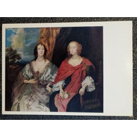Открытка Антонис ван Дейк. 1599 – 1641. Портрет Анны Далькит (?) и Анны Керк. Конец 1630-х гг. Государственный Эрмитаж.