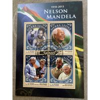 Сьерра-Леоне 2016. Нельсон Мандела 1918-2013. Малый лист