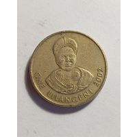 Свазиленд 1 лилангени 2002 года
