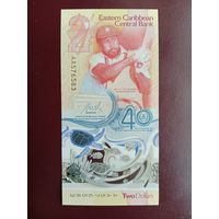 Восточные Карибы 2 доллара 2023 UNС