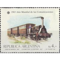 Железная дорога Паровоз Аргентина 1983 **