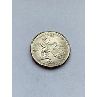 25 центов 2000 г. Массачусетс, США