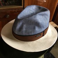 Шляпа Alfonso d'este Италия Лен новая 56 Унисекс Оригинал