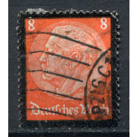 Третий Рейх - 1934г. - Пауль фон Гинденбург, траурный выпуск, 8 Pf - 1 марка - гашёная. Без МЦ!