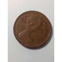 1 пенни Британия 1971
