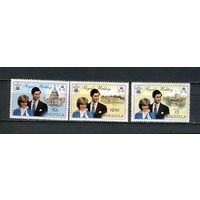 Британские территории - Ангилья - 1981 - Свадьба принца Чарльза и Дианы Спенсер - [Mi. 442Xa-444Xa] - полная серия - 3 марки. MNH.  (LOT EH34)-T10P26