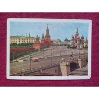 Москва. Вид на Кремль с Москворецкого моста. Голанд 1957 г. Чистая.