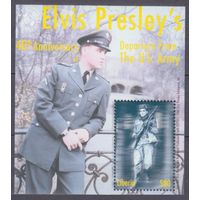 2000 Либерия 2916/B261 40 лет Элвиса Пресли в армии США 6,00 евро
