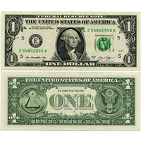 США. 1 доллар (образца 2013 года, E, Вирджиния, P537, UNC)