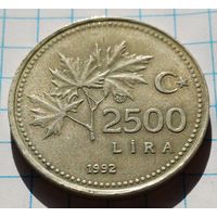 Турция 2500 лир, 1992     ( 1-7-5 )