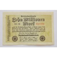 Германия 10 миллионов (10000000) марок 1923 22 августа