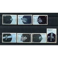 Лаос - 1987 - Космос и спутники - [Mi. 988-994] - полная серия - 7 марок. MNH.  (LOT U55)