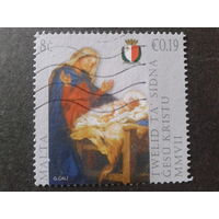 Мальта 2007 Рождество, живопись совм. выпуск с Ватиканом