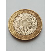 Великобритания 2 фунта 2001