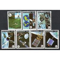 Космос Спутники Никарагуа 1981 год серия из 7 марок