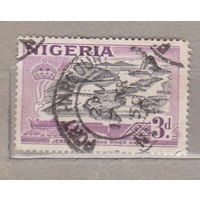 Британские колонии Железная дорога Поезда  Нигерия 1953 год  лот 12