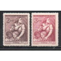 Конгресс по защите детей Чехословакия 1952 год серия из 2-х марок