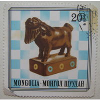 Монголия марка 1981 г. Шахматные фигуры. Цена за 1 шт.