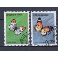 [755] Джибути 1980. Фауна.Бабочки. Гашеная серия.