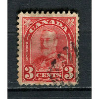 Канада - 1930/1931 - Король Георг V 2С - (есть тонкое место) - [Mi.142IIA] - 1 марка. Гашеная.  (Лот 29DY)-T2P16