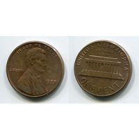 США. 1 цент (1977, XF)