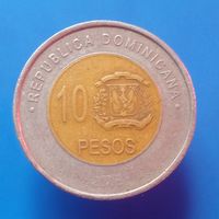 Доминикана 10 песо 2008