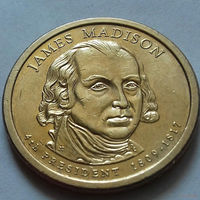 1 доллар США, 4-й президент Дж. Мэдисон