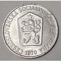 Чехословакия 5 геллеров, 1970 (12-1-5)