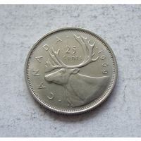 Канада 25 центов 1969