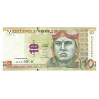 Перу 10 солей 2009 года. Тип Р-182. Состояние UNC!