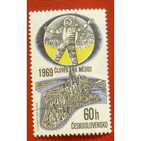 Чехословакия. Космос. ( 1 марка ) 1969 года. 2-19.