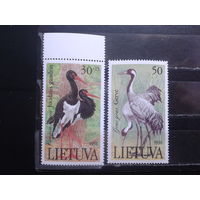 Литва 1991 Птицы из Красной книги** Полная серия