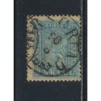 Норвегия 1863 Герб Стандарт Cкиллинг #8