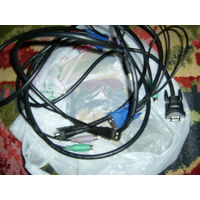 KVM кабель 2 шт PS/2 VGA USB