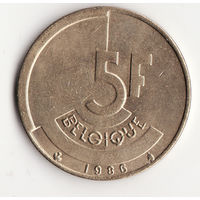 5 франков 1986 год