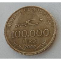100000 лир Турция 2000 г.в.