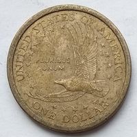 США 1 доллар 2000 г. P. Сакагавея. Парящий орел