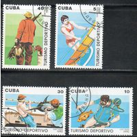 Спорттуризм  Куба 1990 год серия из 4 марок