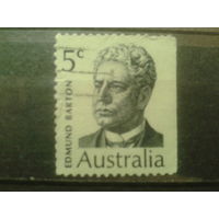 Австралия 1969 Премьер-министр Бартон, обрез справа