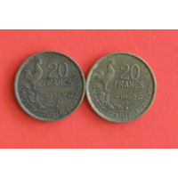 Франция 20 франков 1952 В