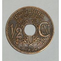 Франц. Индокитай 1/2 Цента 1936 (9)