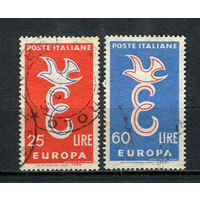 Италия - 1958 - Европа (C.E.P.T.) - буква E - [Mi. 1016-1017] - полная серия - 2 марки. Гашеные.  (LOT K22)