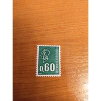 1974 Франция Марианна флуоресцентная бумага с фосфорной полосой чистая клей MNH** Марианна (2-1)