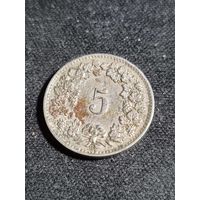 Швейцария 5 раппенов 1909